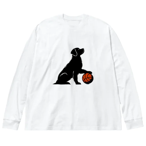 犬とバスケットボール Big Long Sleeve T-Shirt