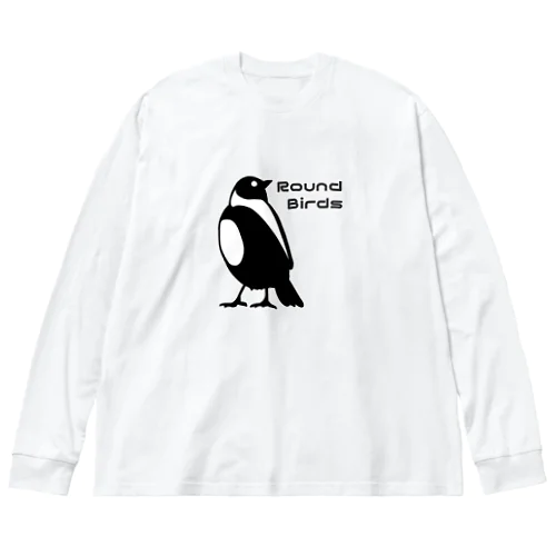 Round-Birds logo.ver ビッグシルエットロングスリーブTシャツ