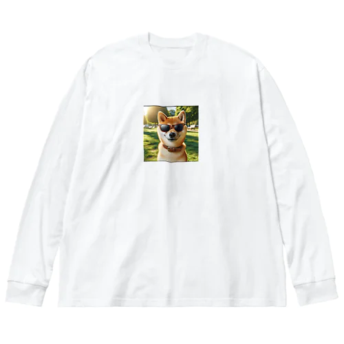 グラサン柴 Big Long Sleeve T-Shirt