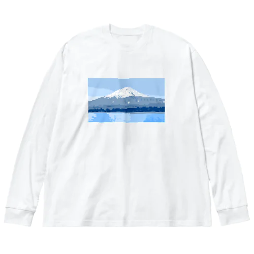 ピクセル富士 Big Long Sleeve T-Shirt