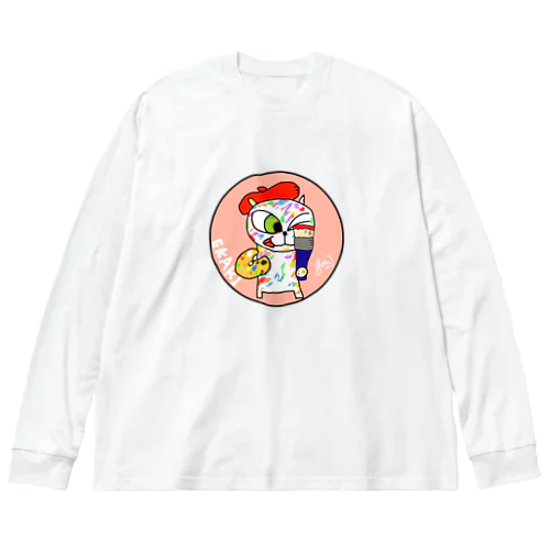 お絵描き猫 Big Long Sleeve T-Shirt