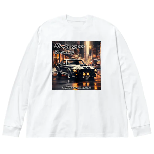 Shellby Gt500 New York City モンスターマシーン Big Long Sleeve T-Shirt