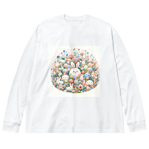 ハッピーフローラルファンタジー Big Long Sleeve T-Shirt