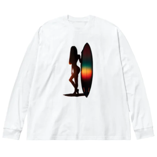 サーフィン女子 Big Long Sleeve T-Shirt