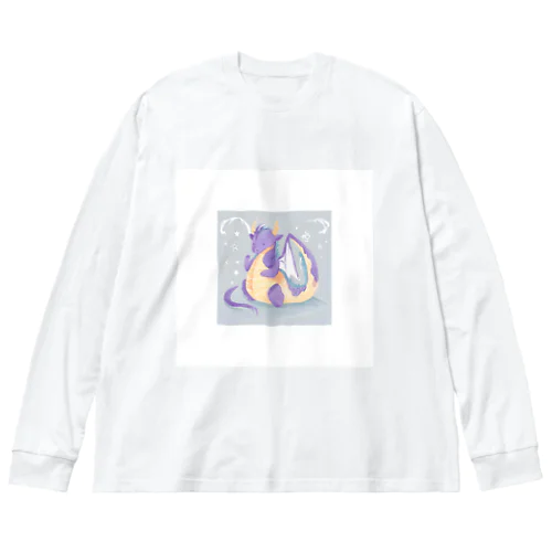 癒し系で可愛い干支の辰馬さん Big Long Sleeve T-Shirt