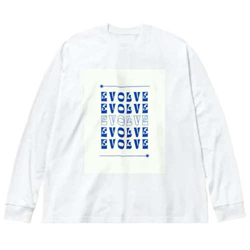 EVOLVE 進化　発展 ビッグシルエットロングスリーブTシャツ