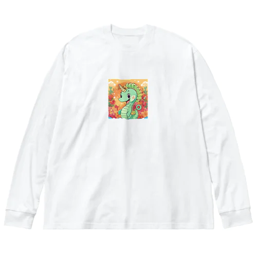 かわいい創造のタツノオトシゴ Big Long Sleeve T-Shirt