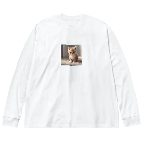 ねこのグッズ ビッグシルエットロングスリーブTシャツ