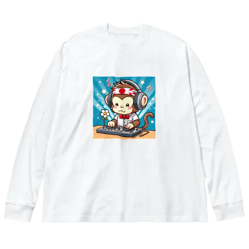 日本猿のDJ Big Long Sleeve T-Shirt