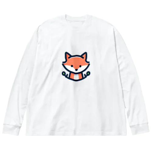 可愛い💕きつね🦊✨ ビッグシルエットロングスリーブTシャツ