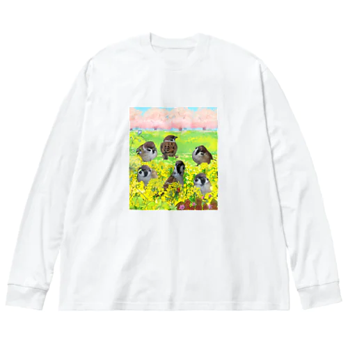 メッシュファミリー春 Big Long Sleeve T-Shirt