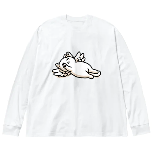 何もしたくないのんびりねこ Big Long Sleeve T-Shirt