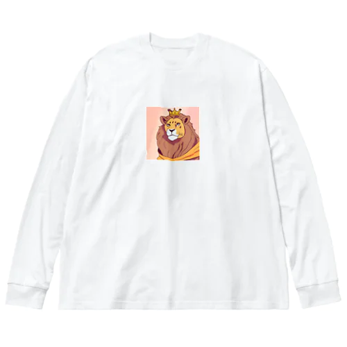王冠のついたライオン ビッグシルエットロングスリーブTシャツ