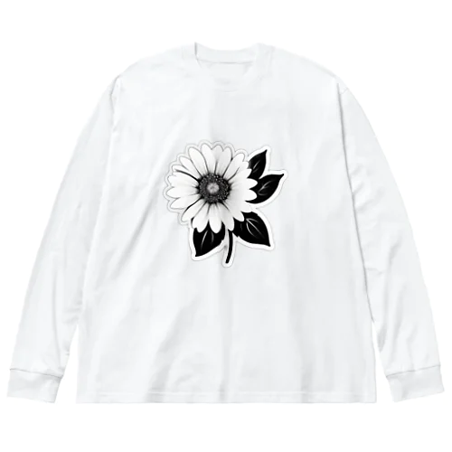 モノクロマーガレット Big Long Sleeve T-Shirt