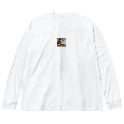 スニーカー ビッグシルエットロングスリーブTシャツ