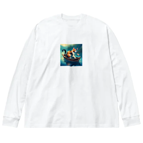 釣り猫君 Big Long Sleeve T-Shirt