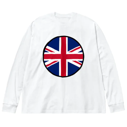 イギリス England United Kingdom Great Britain ビッグシルエットロングスリーブTシャツ