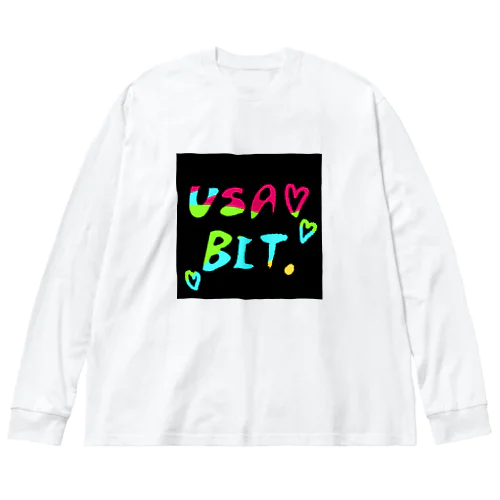 usabit.亜種2 ビッグシルエットロングスリーブTシャツ