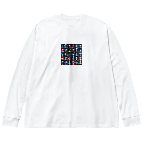 雷 ビッグシルエットロングスリーブTシャツ