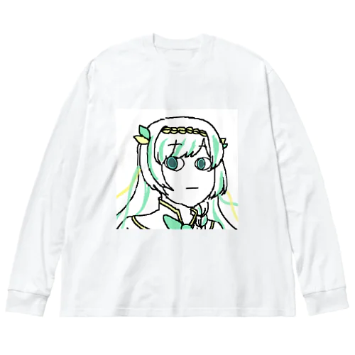 にゃこ師手描きルナティア・アヴィンスター Big Long Sleeve T-Shirt