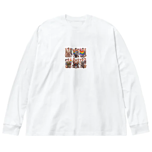 LGBTQサポート Big Long Sleeve T-Shirt