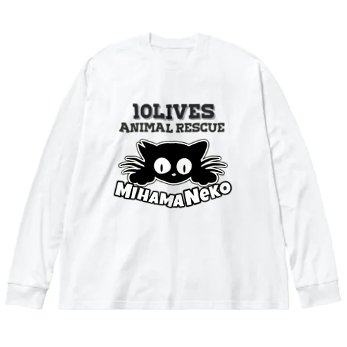 Mihamaneko Animal rescue  ビッグシルエットロングスリーブTシャツ