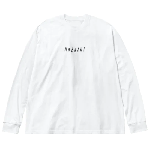 HaR&Aki（ハルトアキ）ブラックロゴコレクション ビッグシルエットロングスリーブTシャツ