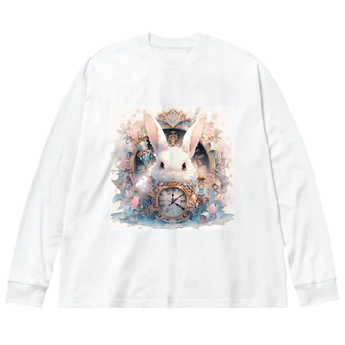 うさぎと時計｡.:*･ﾟ ビッグシルエットロングスリーブTシャツ