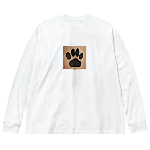 肉球スタンプ Big Long Sleeve T-Shirt