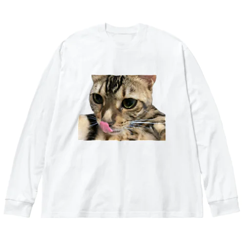 まんぞくごにゃん Big Long Sleeve T-Shirt