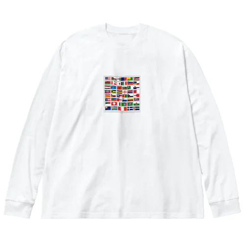 世界国旗 Big Long Sleeve T-Shirt
