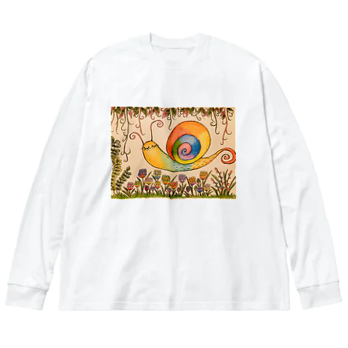 カラフルなかたつむり Big Long Sleeve T-Shirt