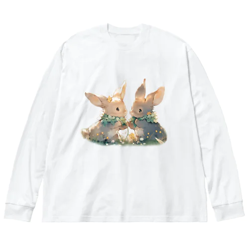 うさぎとクローバー｡.:*･ﾟ Big Long Sleeve T-Shirt