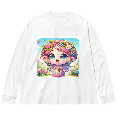 春の使者 Big Long Sleeve T-Shirt