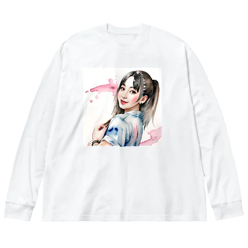 一推しアイドル ビッグシルエットロングスリーブTシャツ