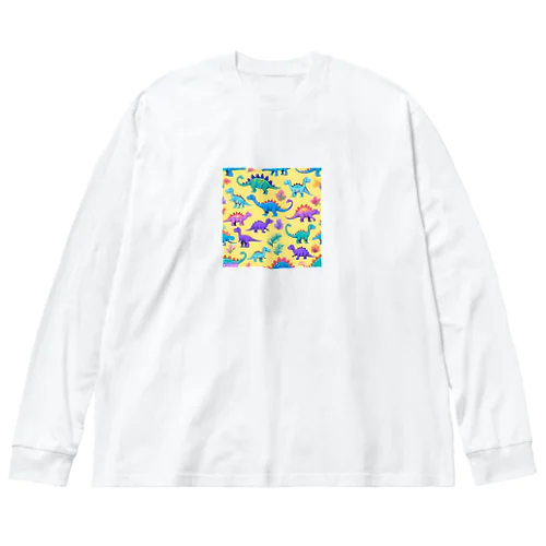 可愛い恐竜くん1号 Big Long Sleeve T-Shirt