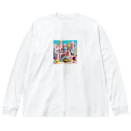 わんぱく工事現場1号 Big Long Sleeve T-Shirt