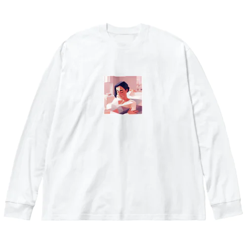 マッサージを受けている美人 Big Long Sleeve T-Shirt