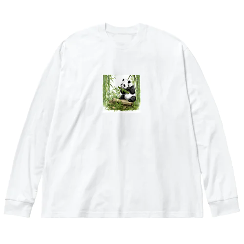 笹パンダ Big Long Sleeve T-Shirt