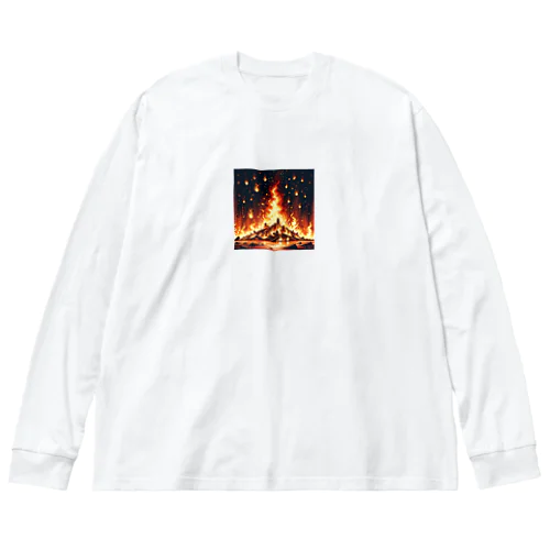 world of flames / type.1 ビッグシルエットロングスリーブTシャツ