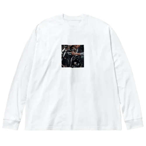 バイク整備 Big Long Sleeve T-Shirt