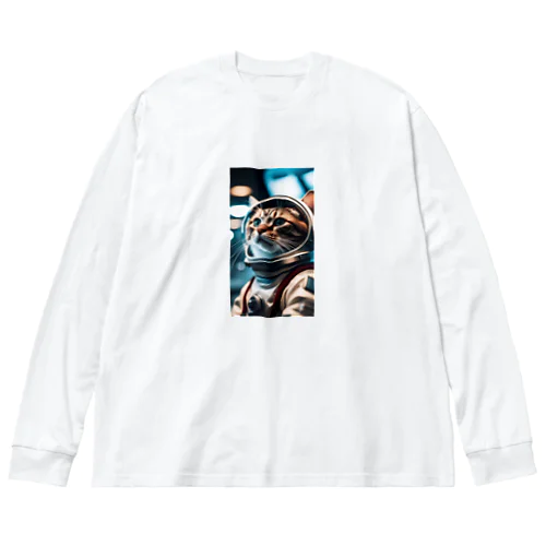 旅立つ宇宙猫 Big Long Sleeve T-Shirt