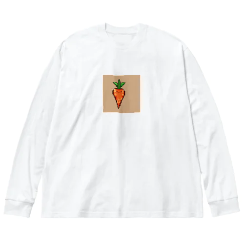 ピクセルにんじん ビッグシルエットロングスリーブTシャツ