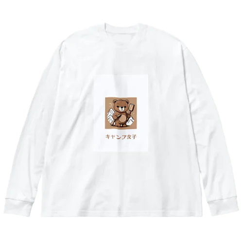 薪割りくまちゃん Big Long Sleeve T-Shirt