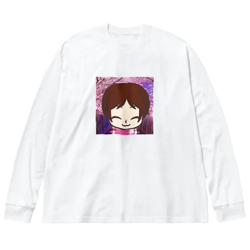 おかずちゃん似顔絵２ ビッグシルエットロングスリーブTシャツ