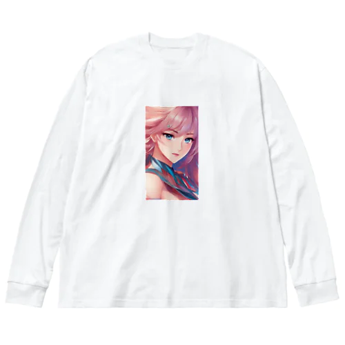 AI美女グッズ ビッグシルエットロングスリーブTシャツ