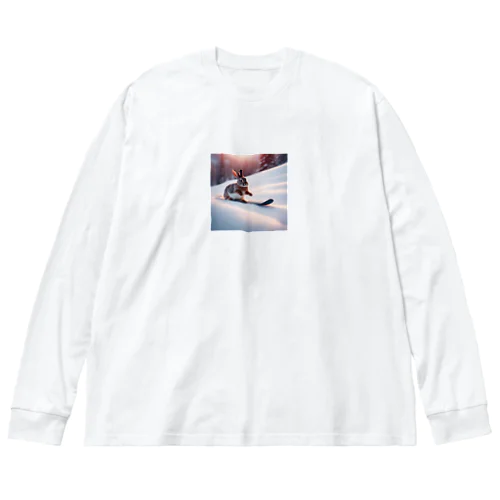 スキーうさちゃん Big Long Sleeve T-Shirt