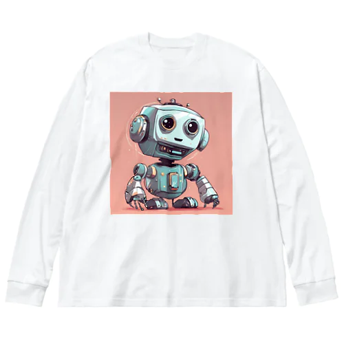 Vuittonぽいロボットらしい ビッグシルエットロングスリーブTシャツ