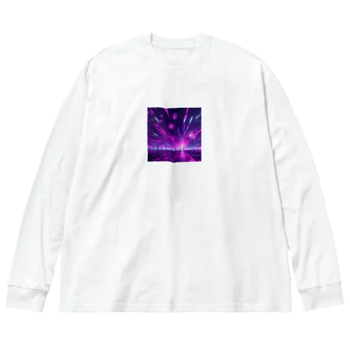 常に花火が打ち上げられている花火宇宙 Big Long Sleeve T-Shirt