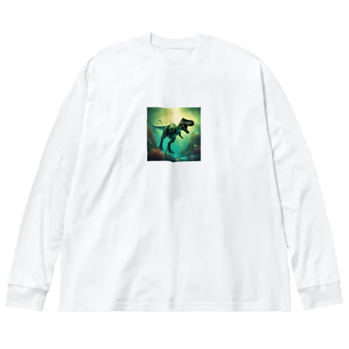 透明な皮膚を持つ恐竜 Big Long Sleeve T-Shirt